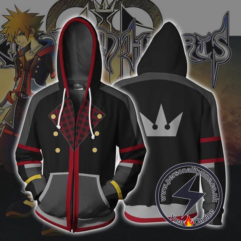 Kingdom Hearts Sora Zip Up Hoodie Jacket